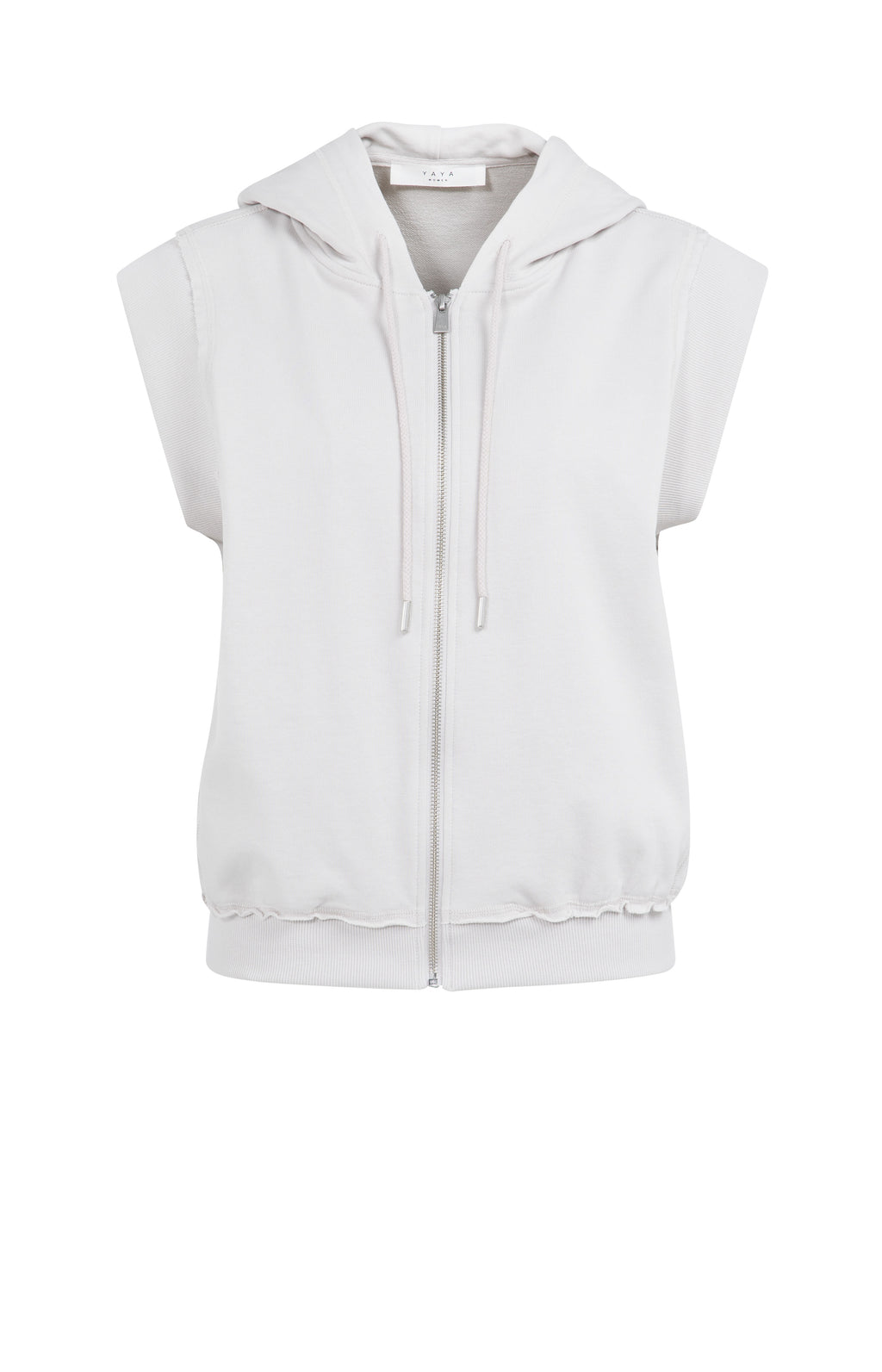 Sleeveless Hoodie with Drawstrings – Temple Gray | YAYA