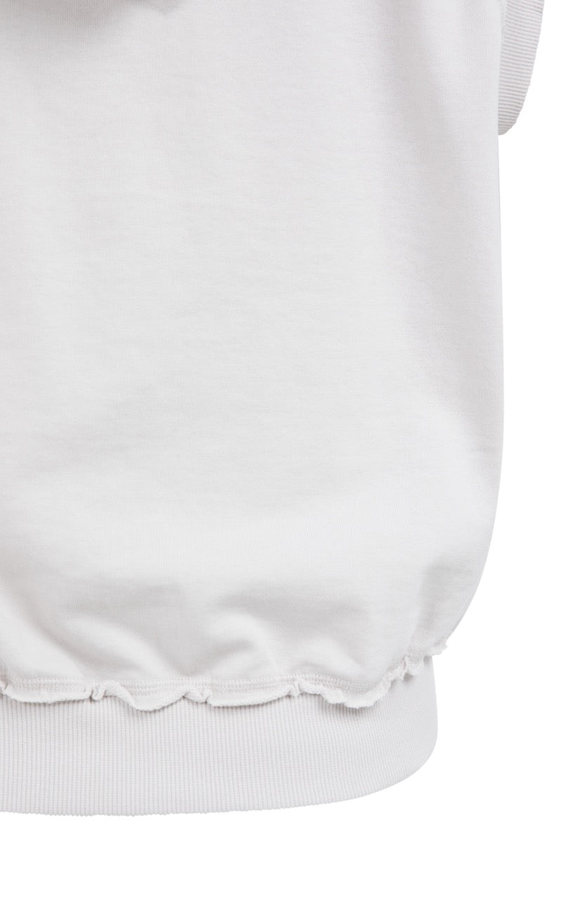 Sleeveless Hoodie with Drawstrings – Temple Gray | YAYA