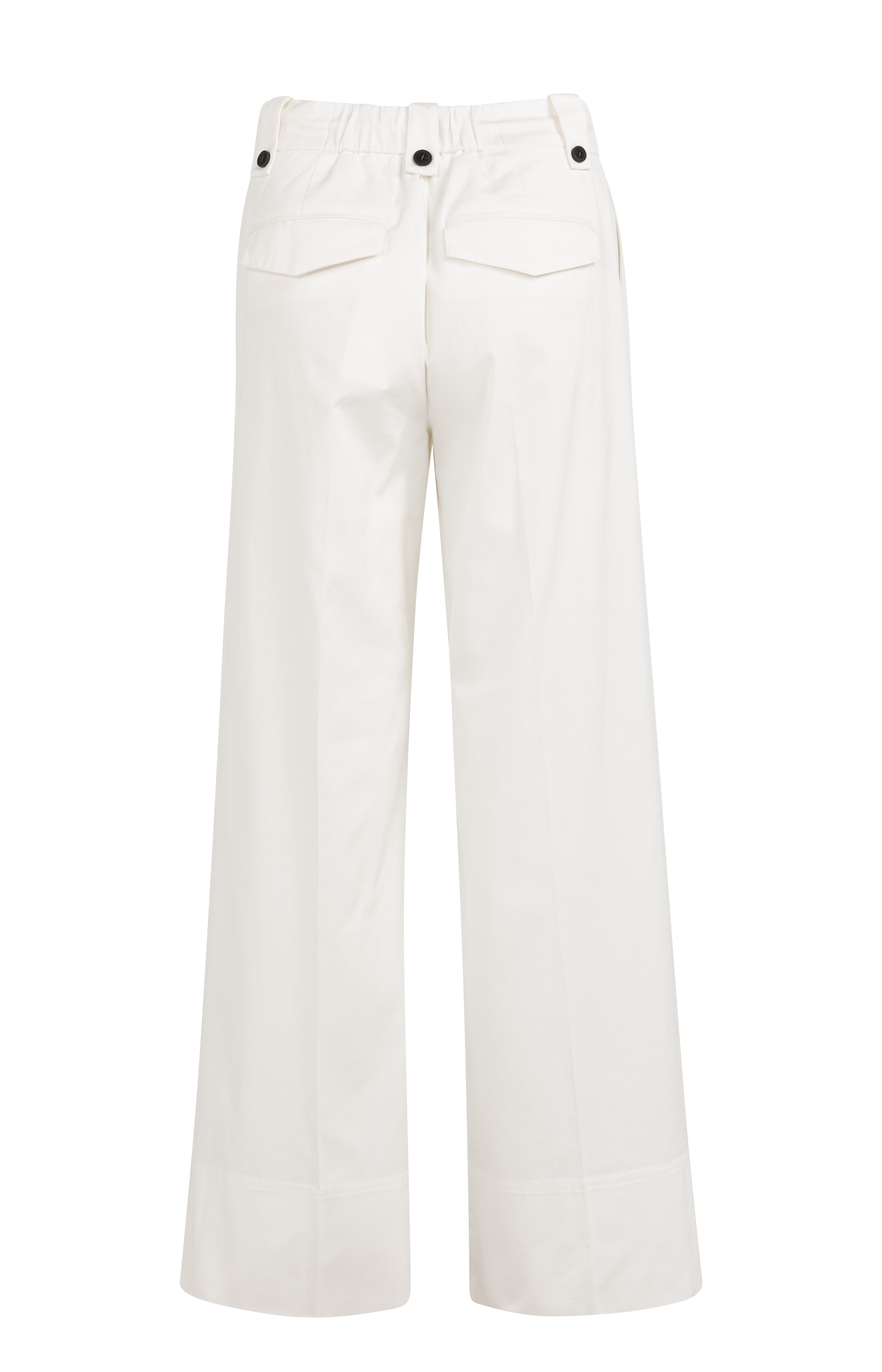 Temple Gray Wide Leg Jersey Trousers – YAYA