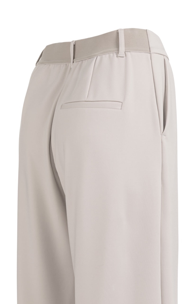 Mauve Wide Leg Jersey Trousers – YAYA