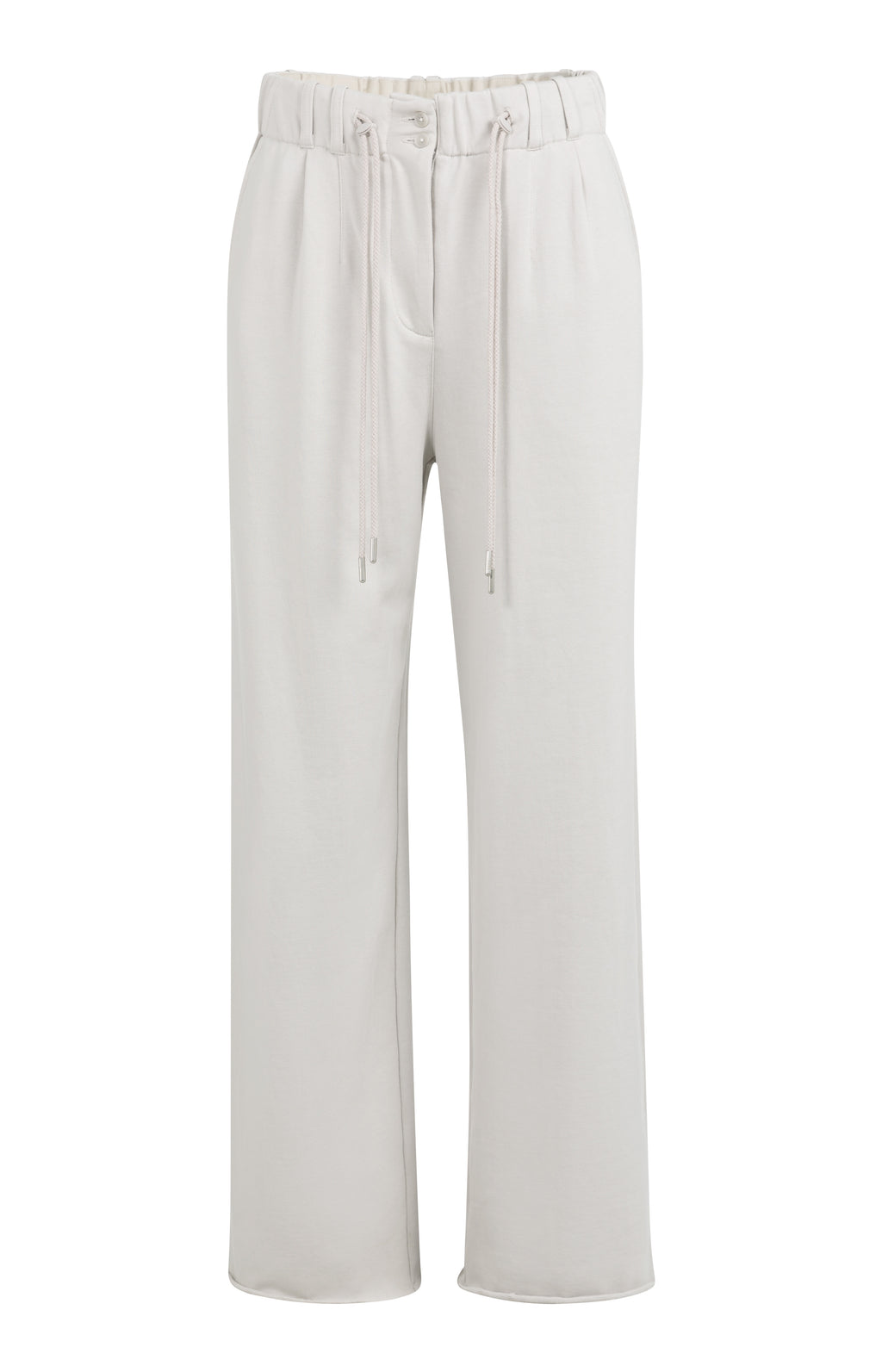 Temple Gray Wide Leg Jersey Trousers – YAYA