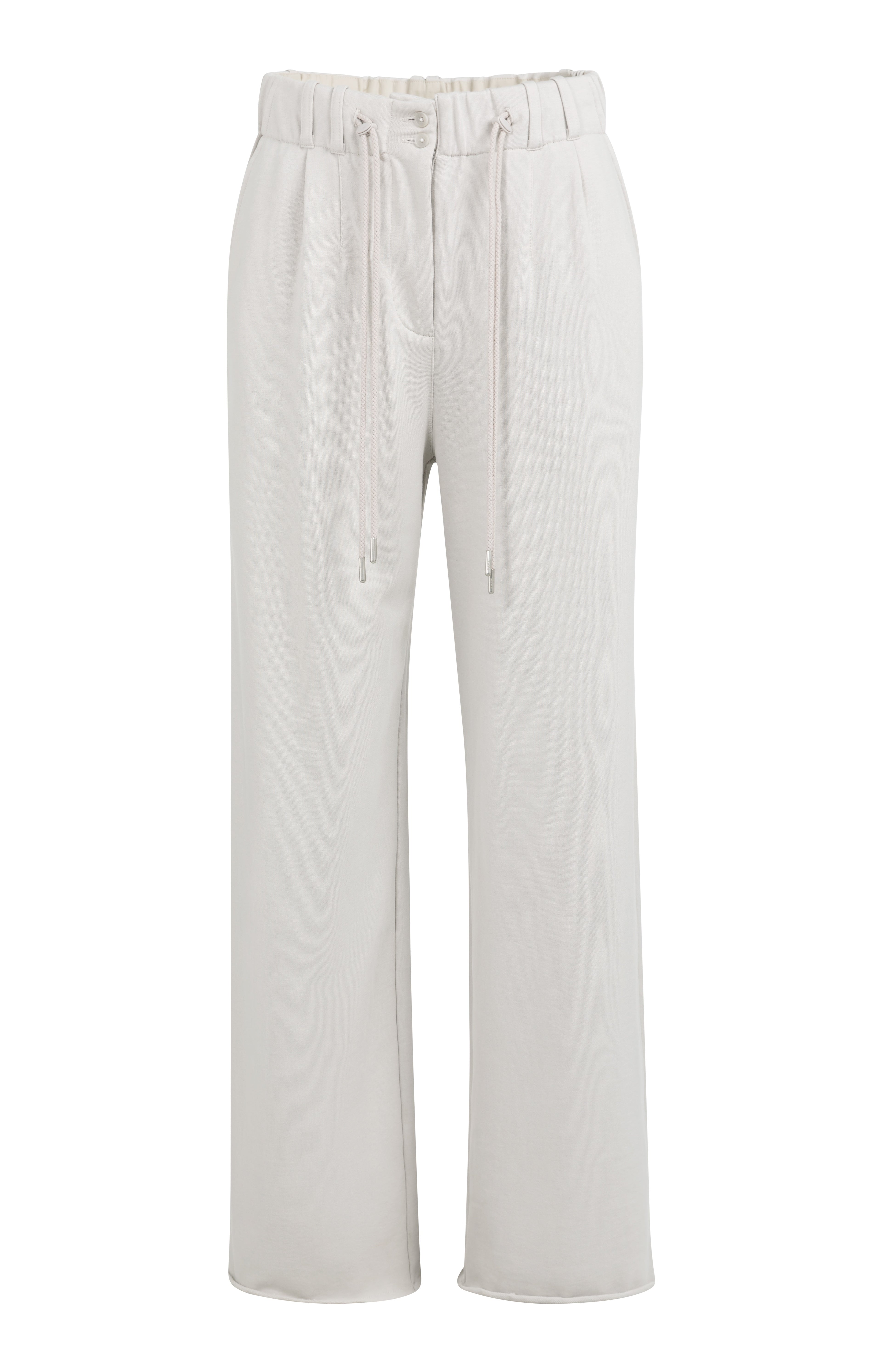 Temple Gray Wide Leg Jersey Trousers – YAYA