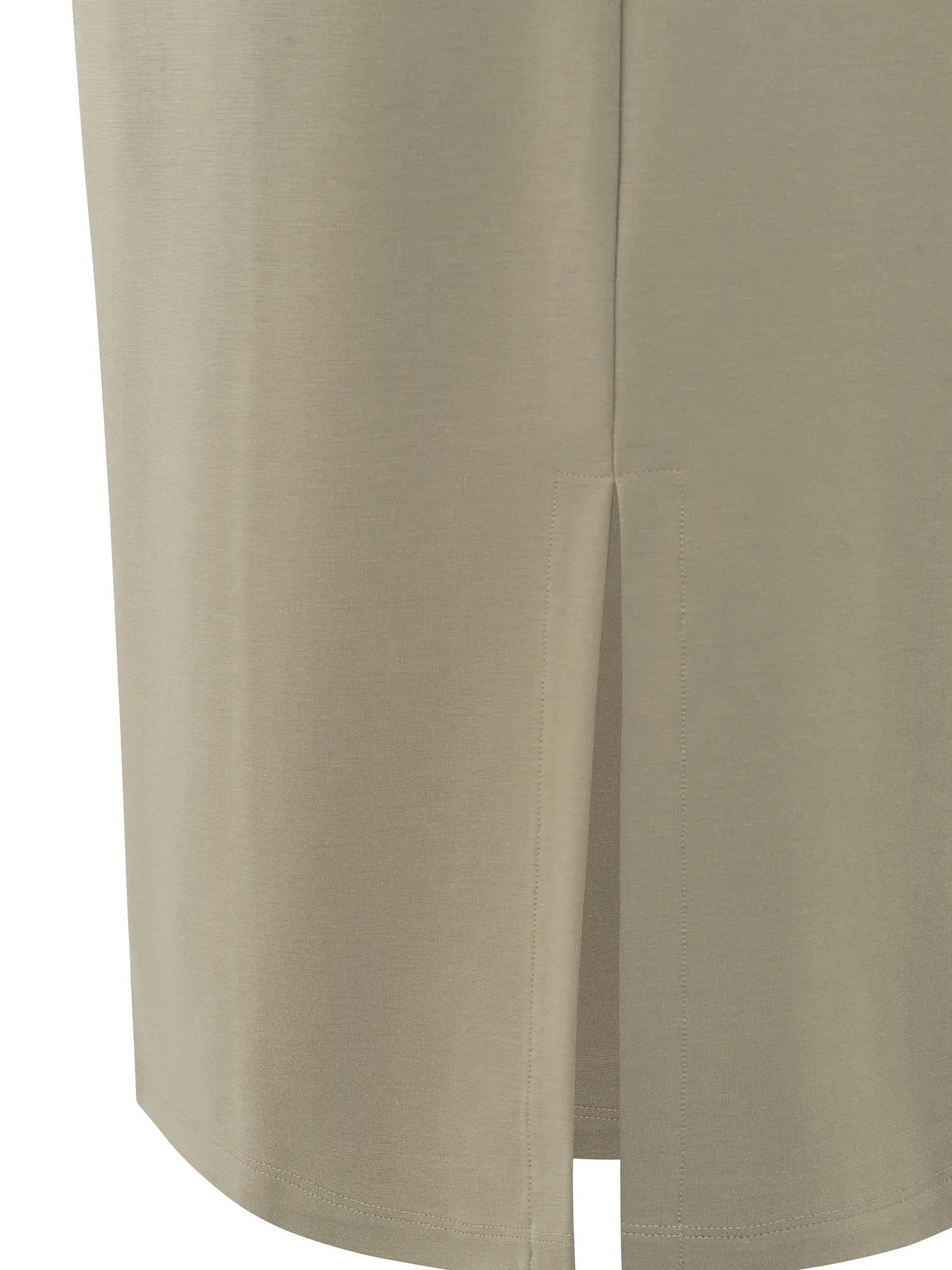 Sleeveless Dress with Double V-neck and Front Slit – YAYA