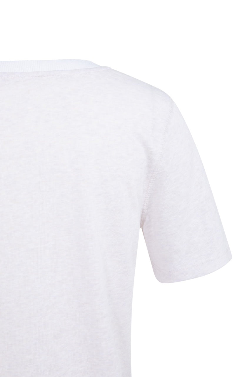 Lilac Melange Contrast Trim T-Shirt – YAYA