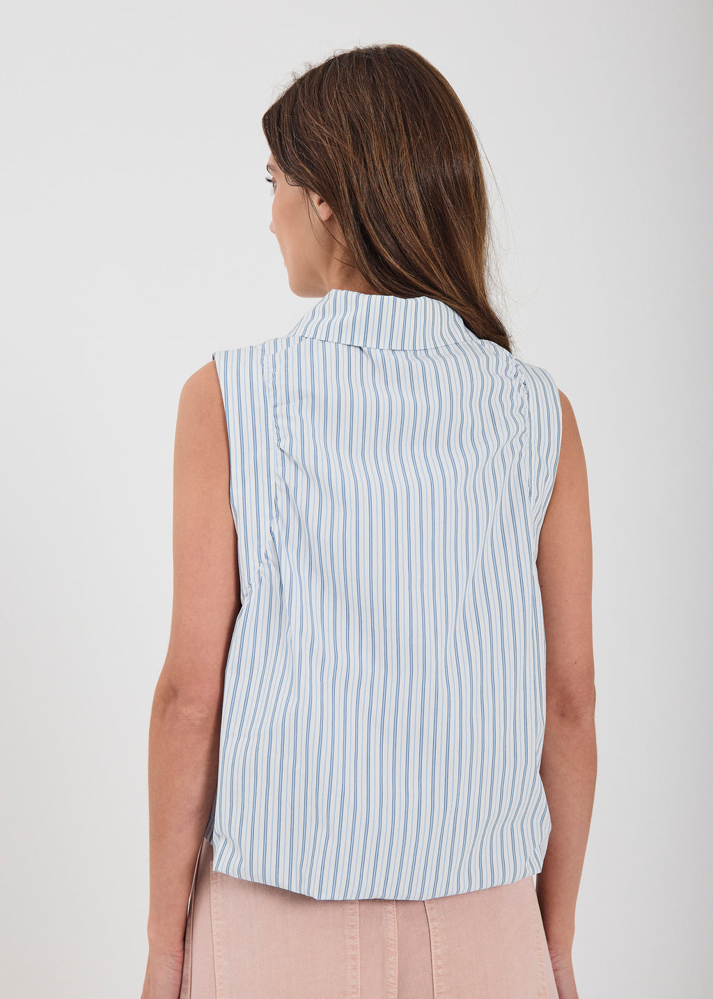 Alva – SL Top in Light Blue Stripe