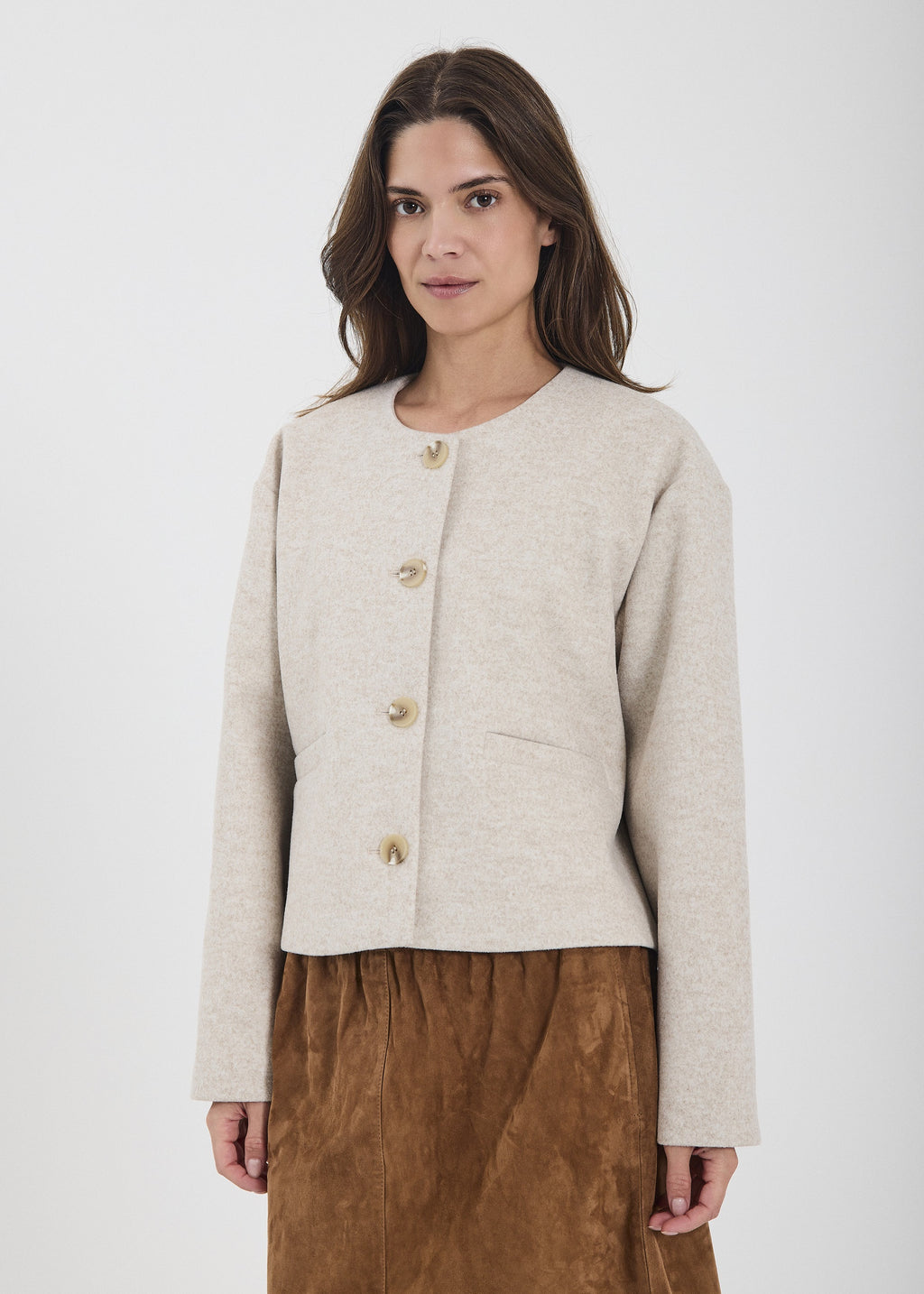 Venue – Jacket in Light Sand