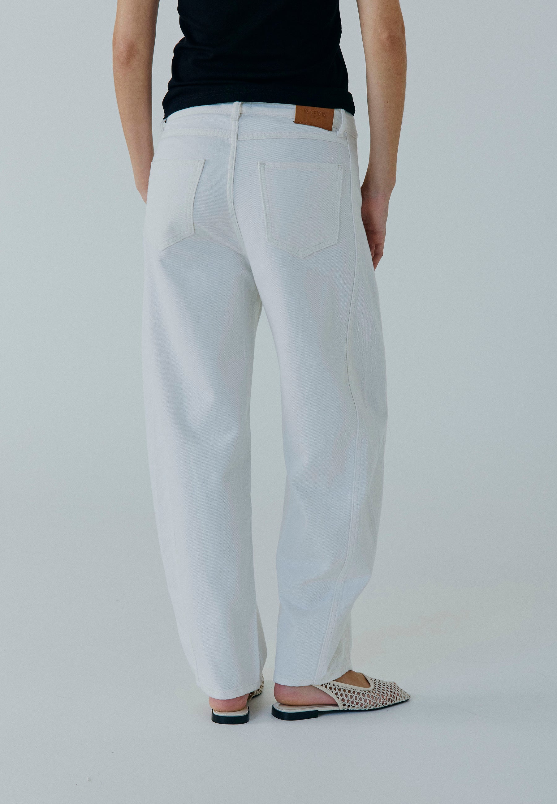 White Wash Wide Leg Jeans – NORR