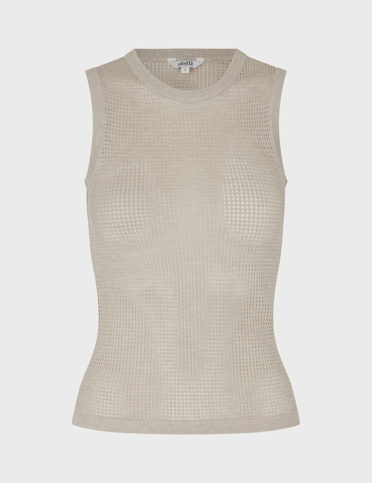 CALLIS-M KNIT VEST - OYSTER MELANGE - mbyM