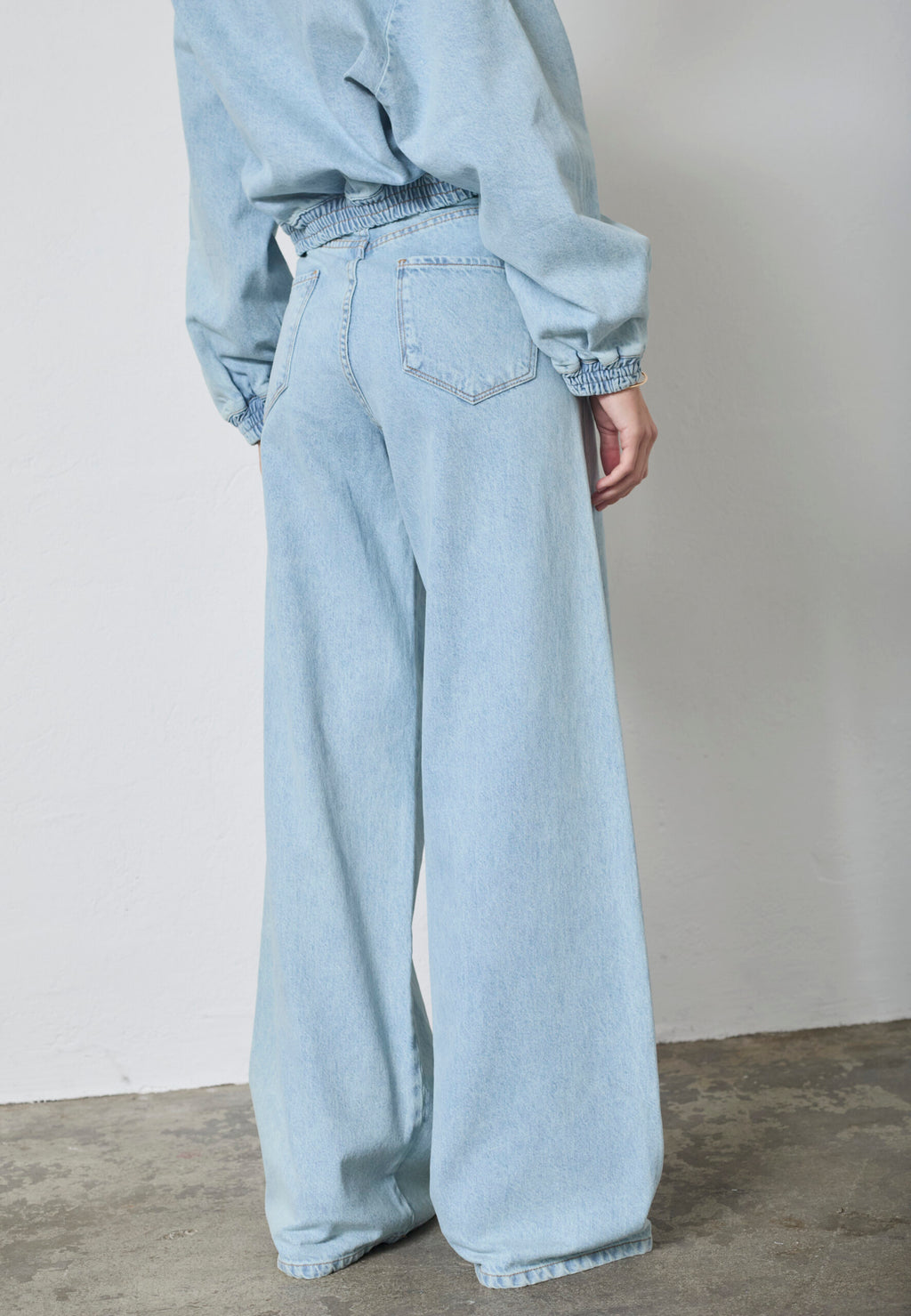 Pale Blue Wide Leg Jeans – Co'Couture