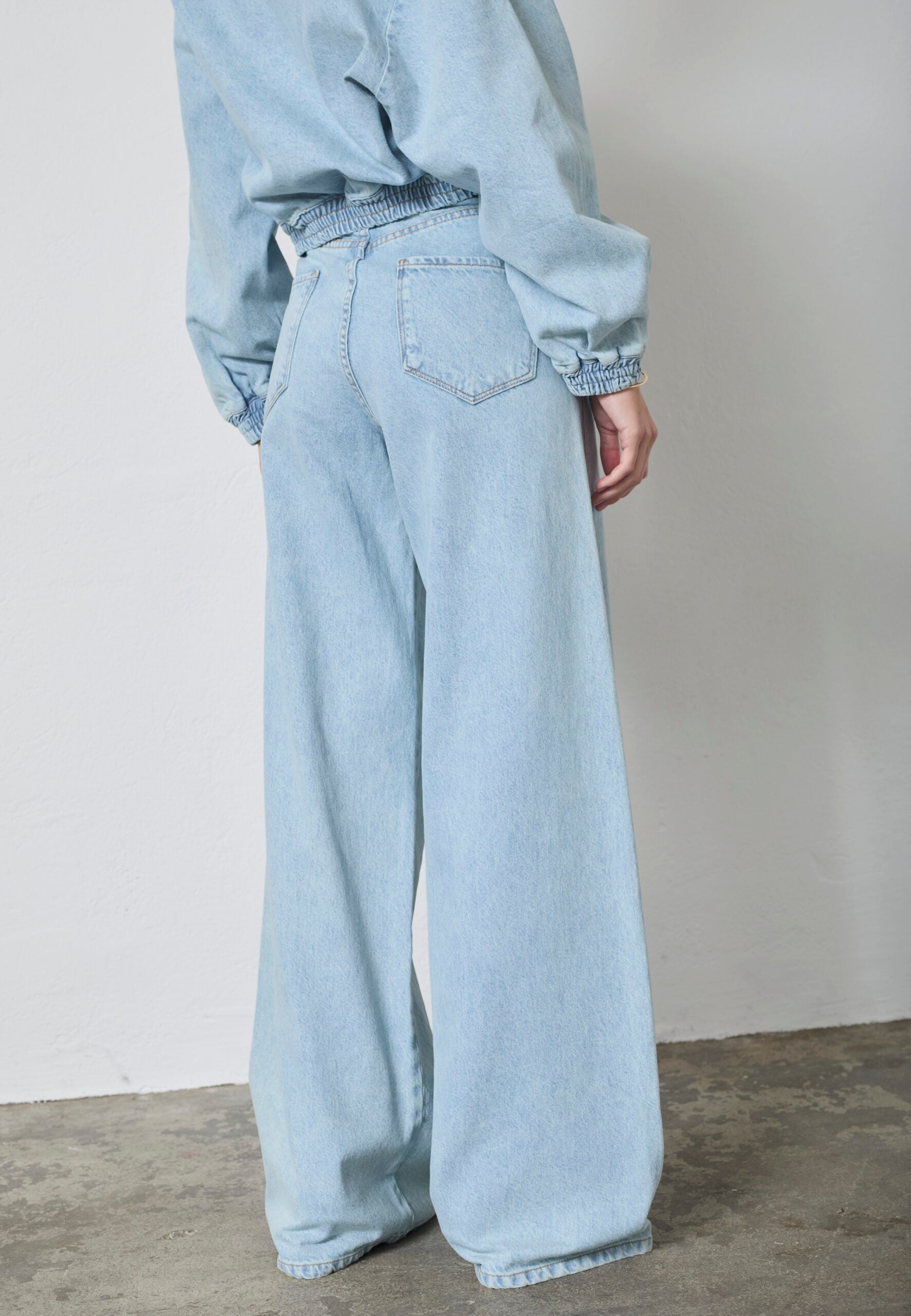 Pale Blue Wide Leg Jeans – Co'Couture