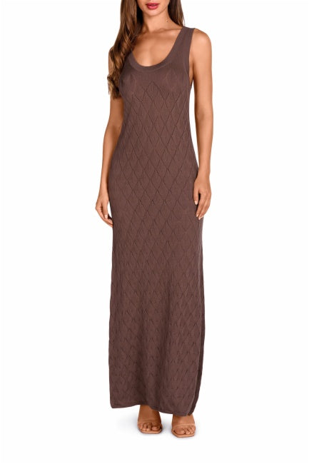 Embroidered Sleeveless Dress Dolores Cortés