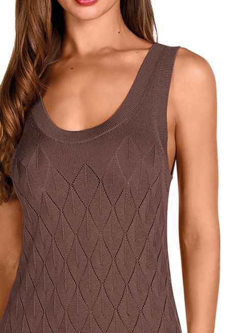 Embroidered Sleeveless Dress Dolores Cortés