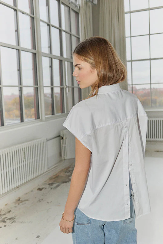 ElanaCC Slit Back SS Shirt