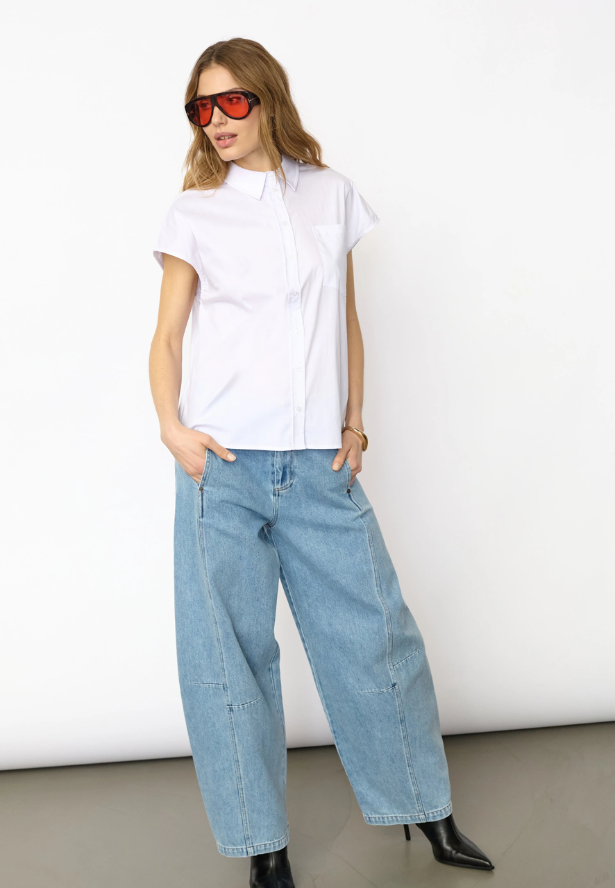ElanaCC Slit Back SS Shirt