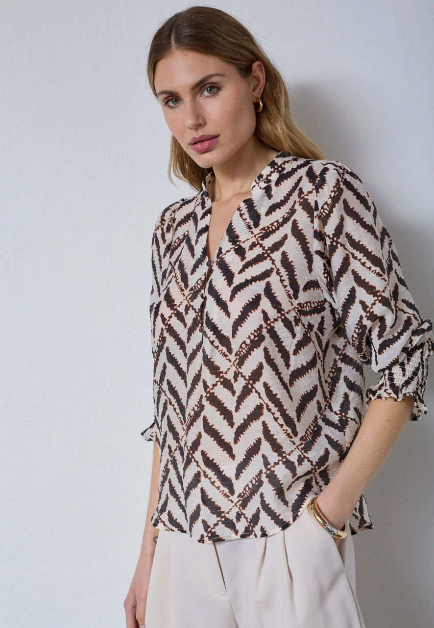 MemphisCC SS V-Blouse