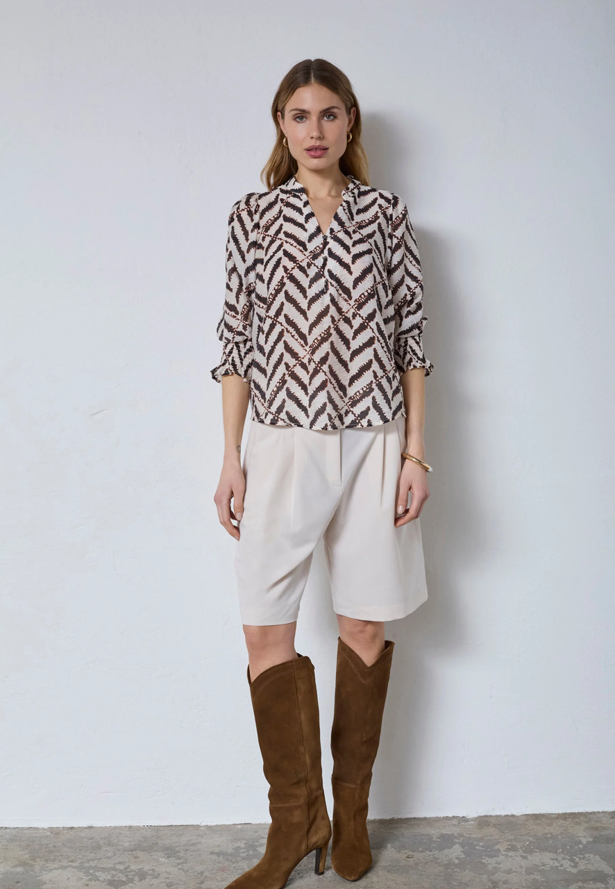 MemphisCC SS V-Blouse