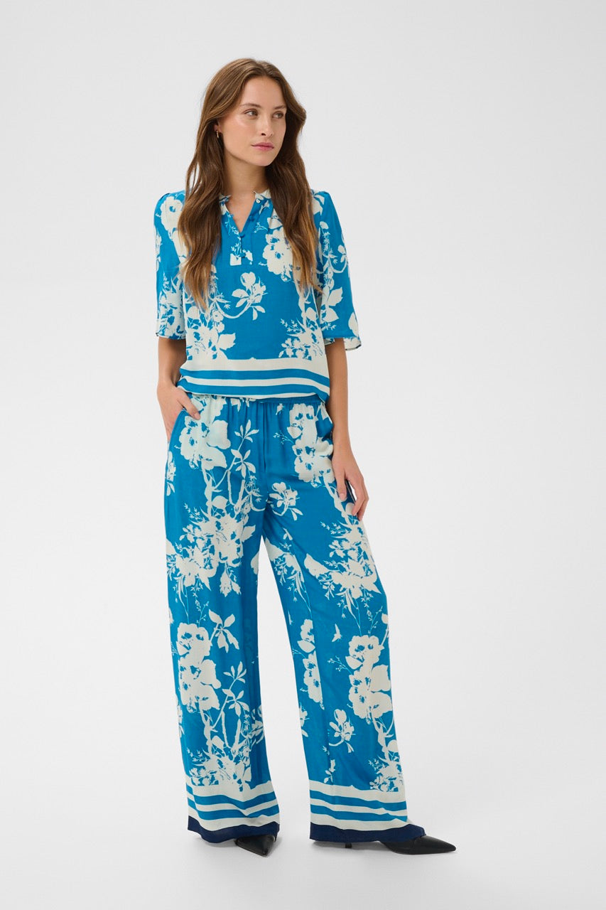 RashedaSZ Pants - Vallarta Blue Flow - SAINT TROPEZ
