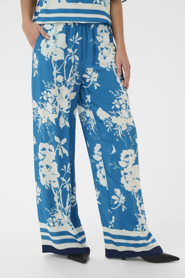RashedaSZ Pants - Vallarta Blue Flow - SAINT TROPEZ