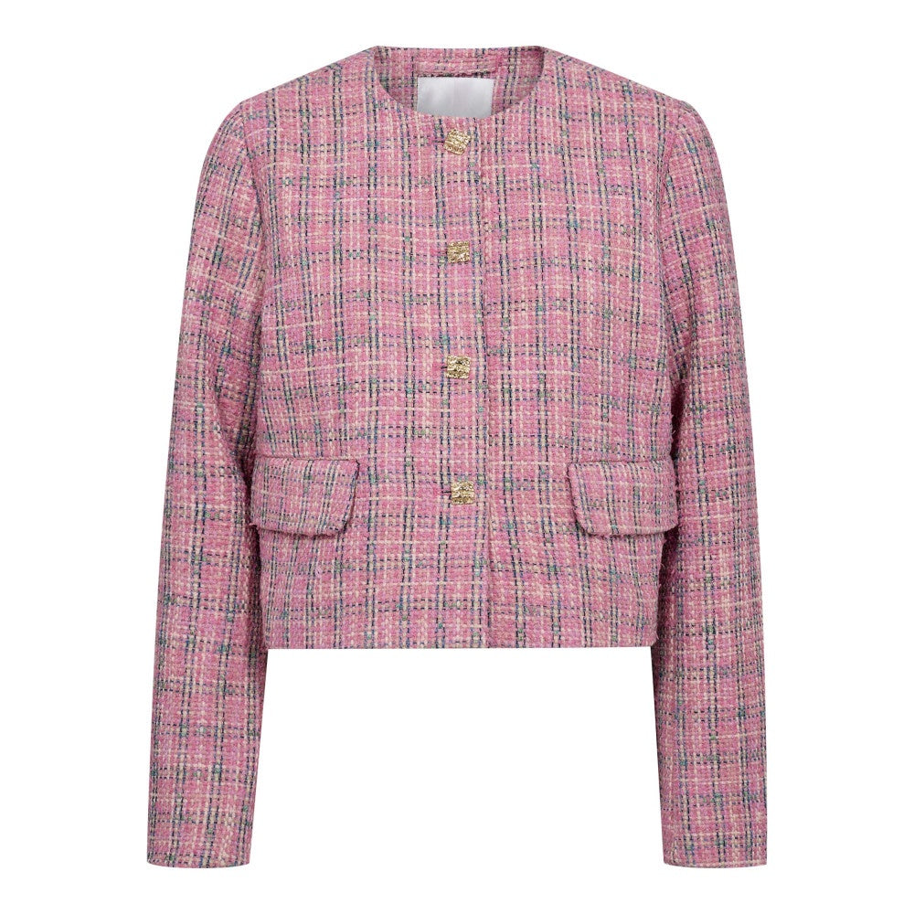 Bouclé Jacket in Candyfloss / CammieCC