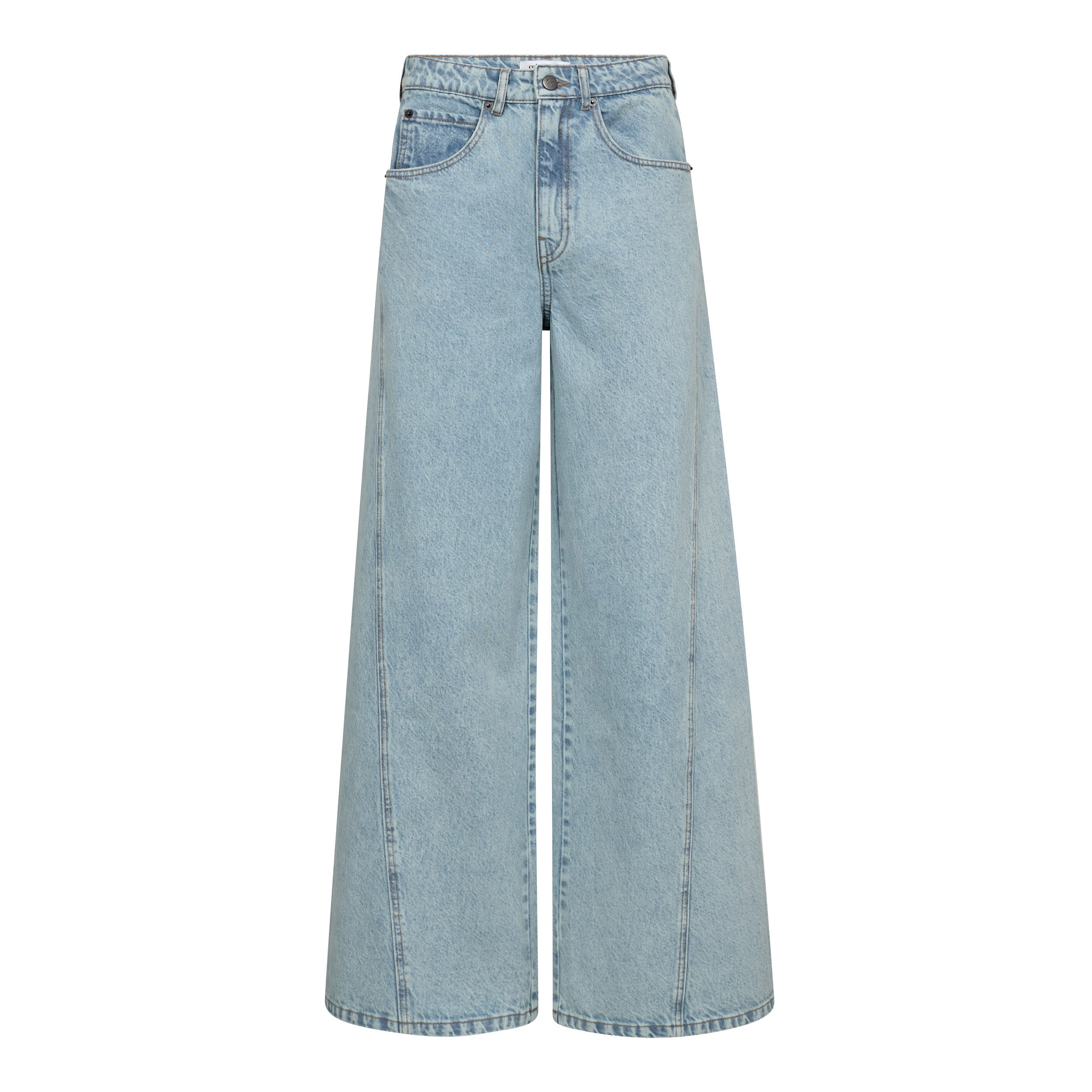 Pale Blue Wide Leg Jeans – Co'Couture