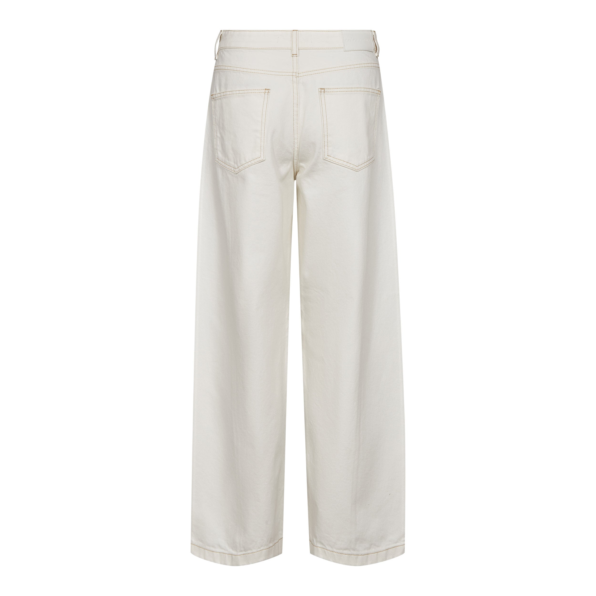 Cotton Tailored Trousers – Bone | Co'Couture