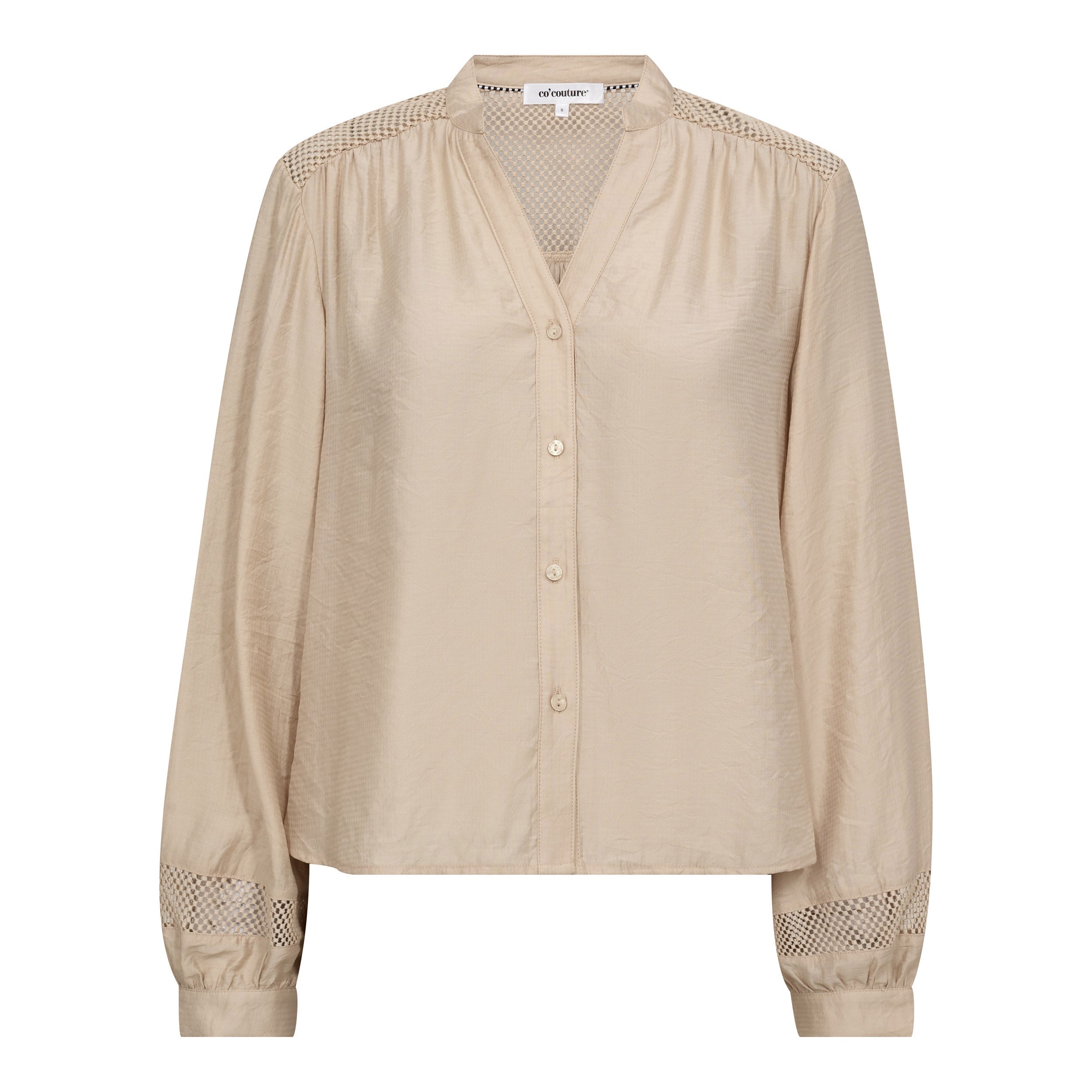 GwendaCC – V-Neck Shirt in Mink