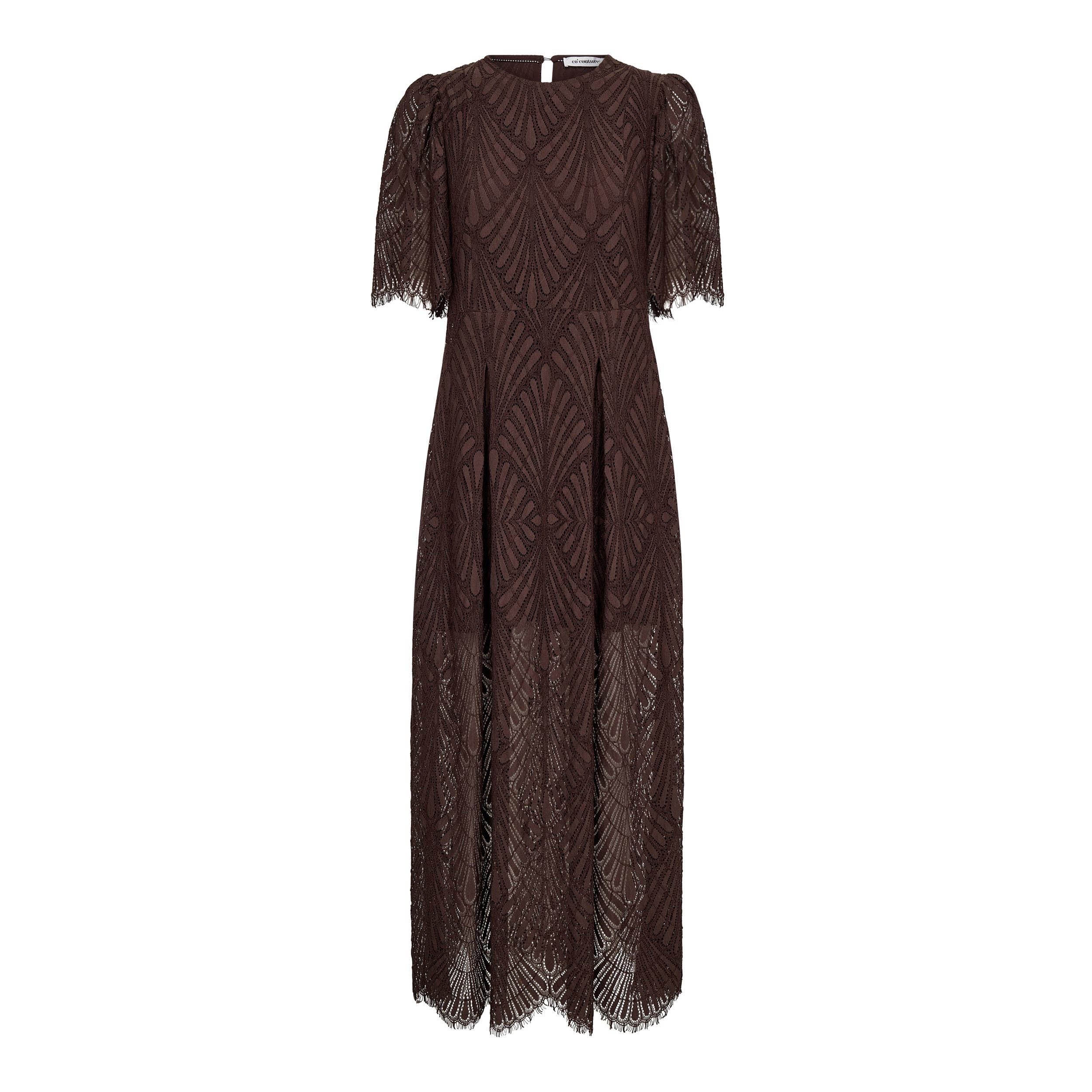 Lace Maxi Dress – Dark Brown | Co'Couture