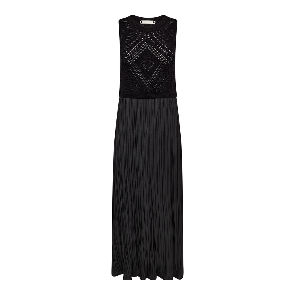TammyCC Plissé Mix Dress Black
