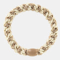 KKNEKKI Original Hair Tie – Ivory Beige Glitter Stripe