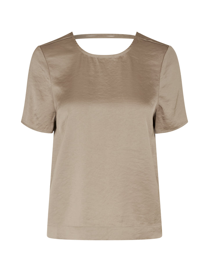 Sand Grey Viscose Blend Blouse – mbyM