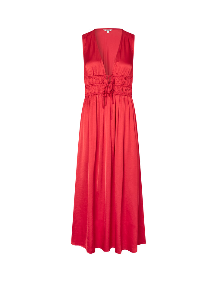 Red Elegant Midi Dress – mbyM