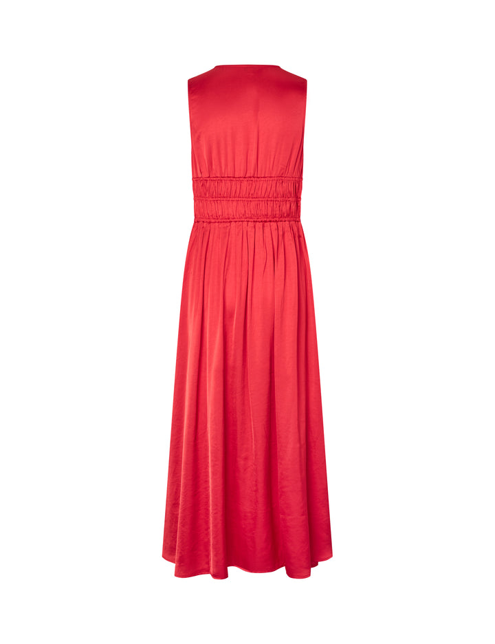 Red Elegant Midi Dress – mbyM