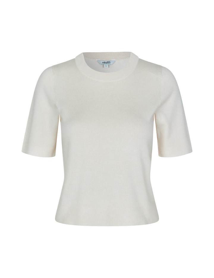 Carla-M – Short Sleeve Knit with O-Neck