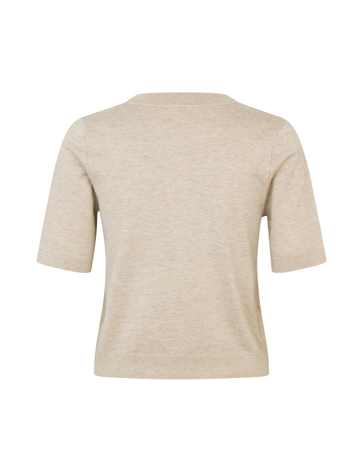 Carla-M – Short Sleeve Knit with O-Neck