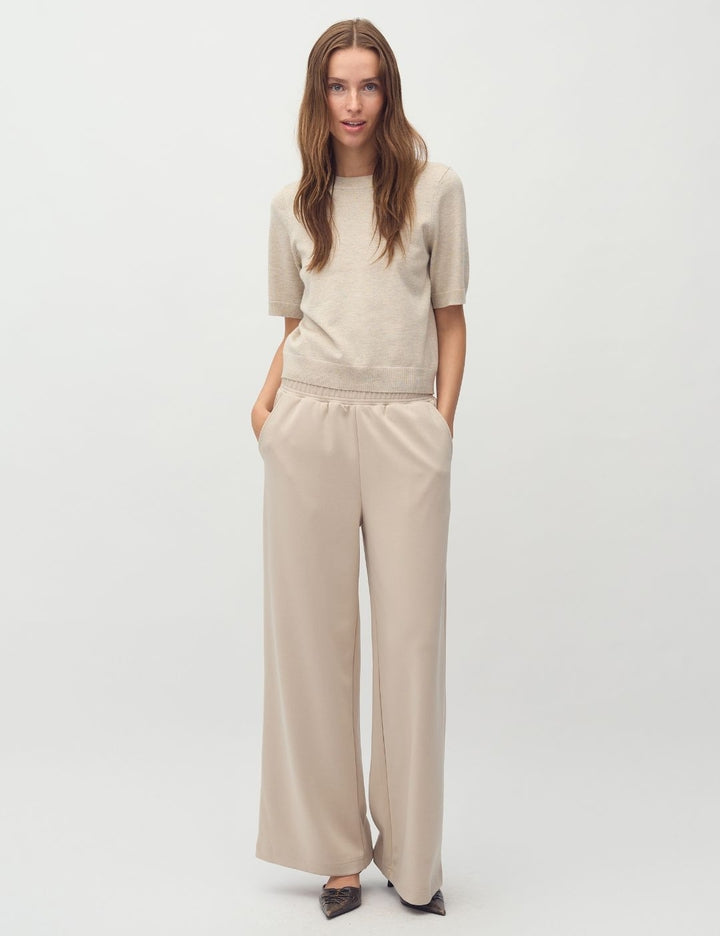 Carla-M – Short Sleeve Knit with O-Neck