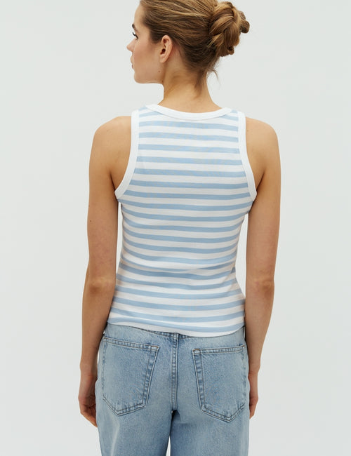 Blue Stripe Organic Cotton T-Shirt – mbyM