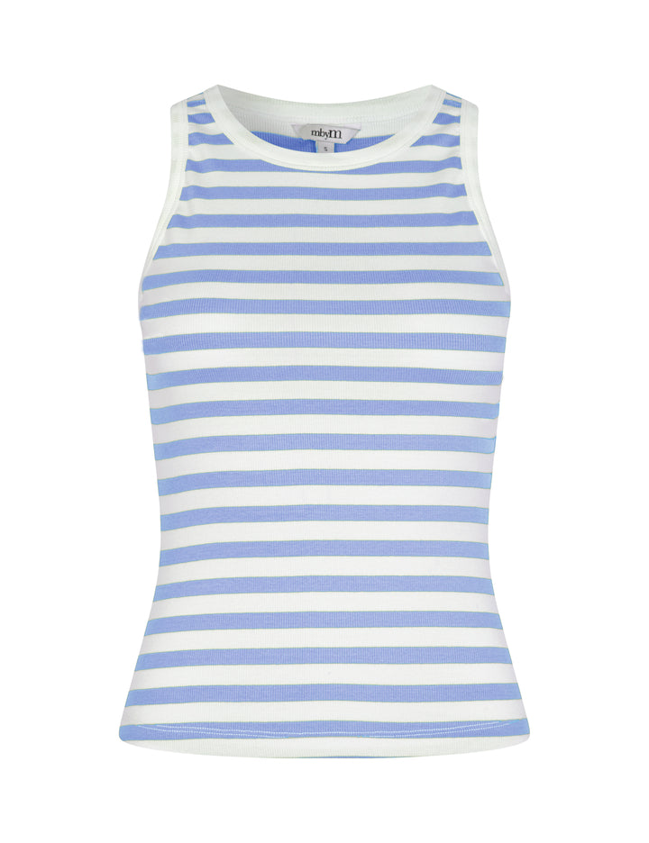 Blue Stripe Organic Cotton T-Shirt – mbyM