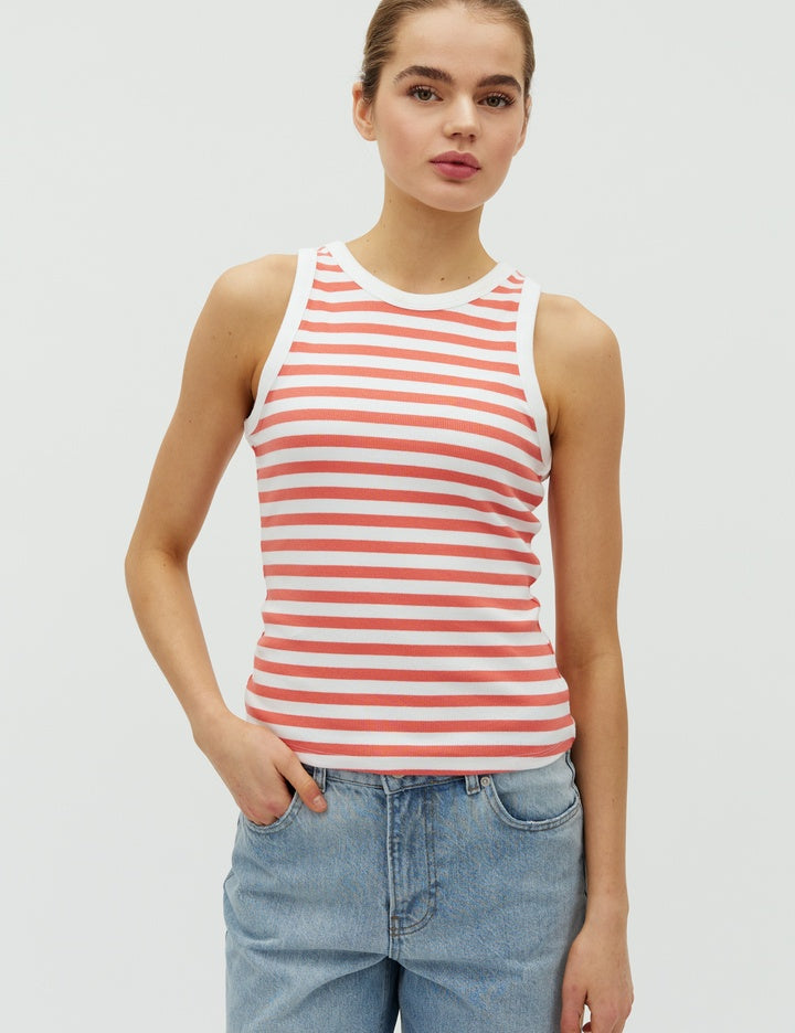 Emberglow Stripe Organic Cotton T-Shirt – mbyM