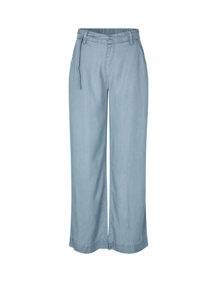 Blue Soft Wash Lyocell Blend Denim Trousers – MbyM