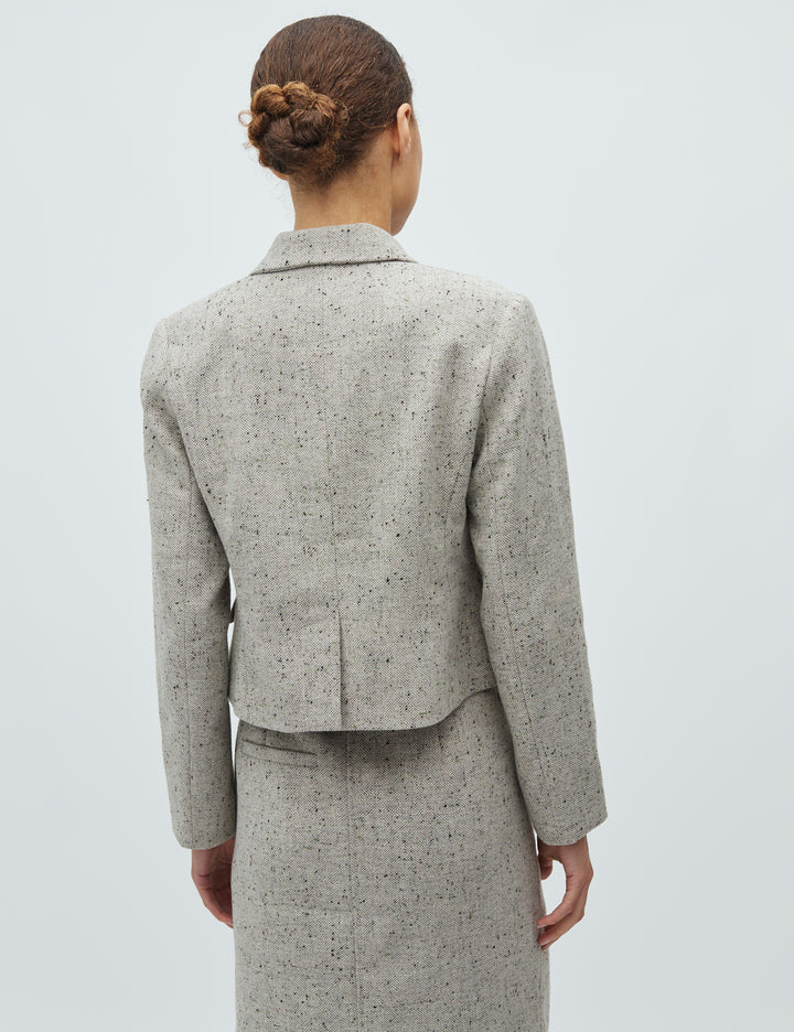 Iva-M – Cropped Blazer in Sparkle Grain