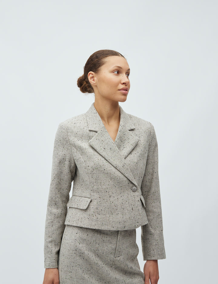 Iva-M – Cropped Blazer in Sparkle Grain