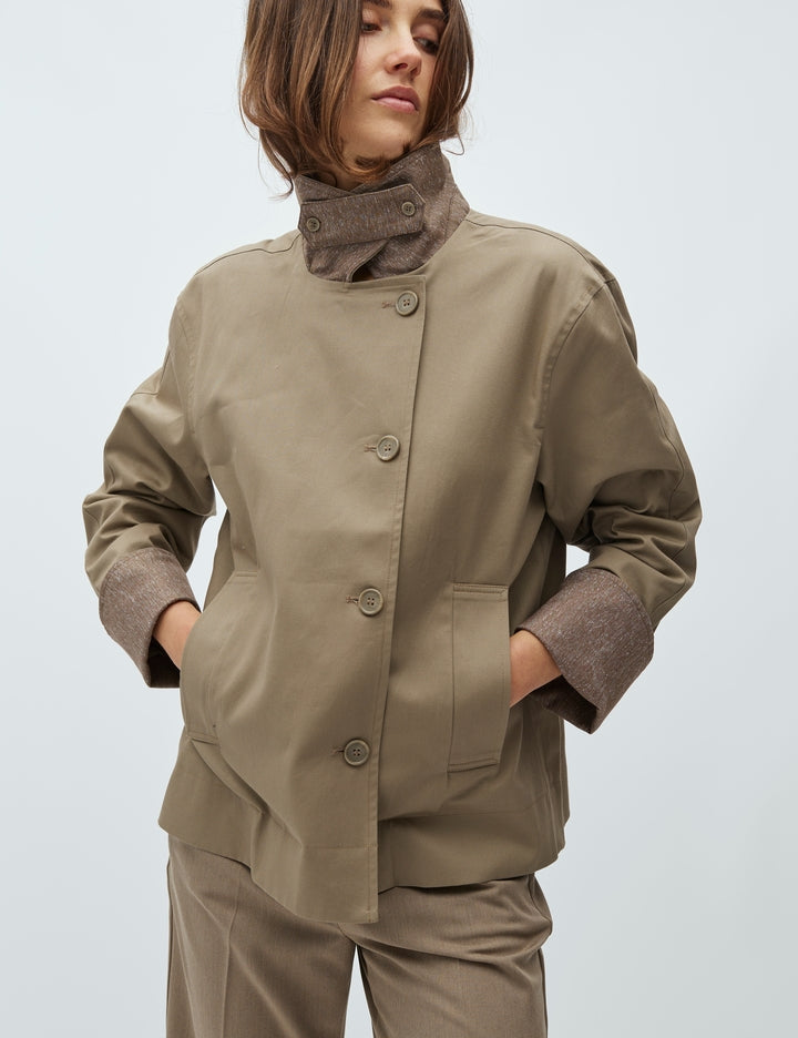 Bavina-M – Jacket in Brindle Sand