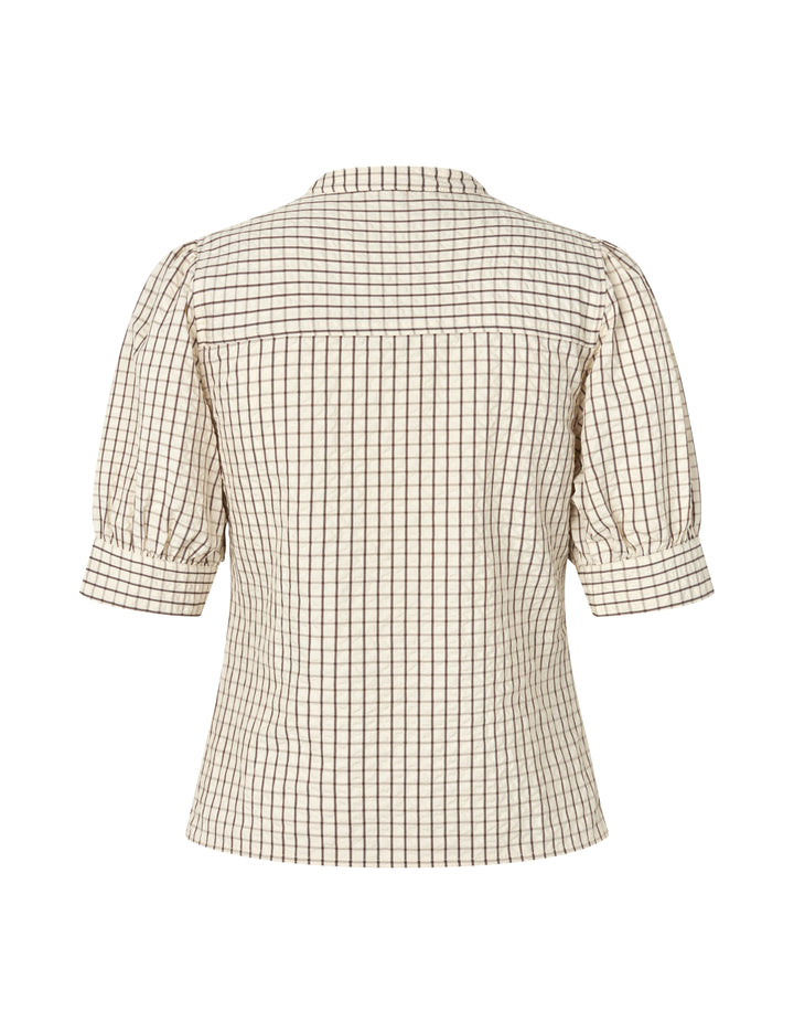 Felia-M Puff Sleeve Shirt – Sugar Kiwa Check