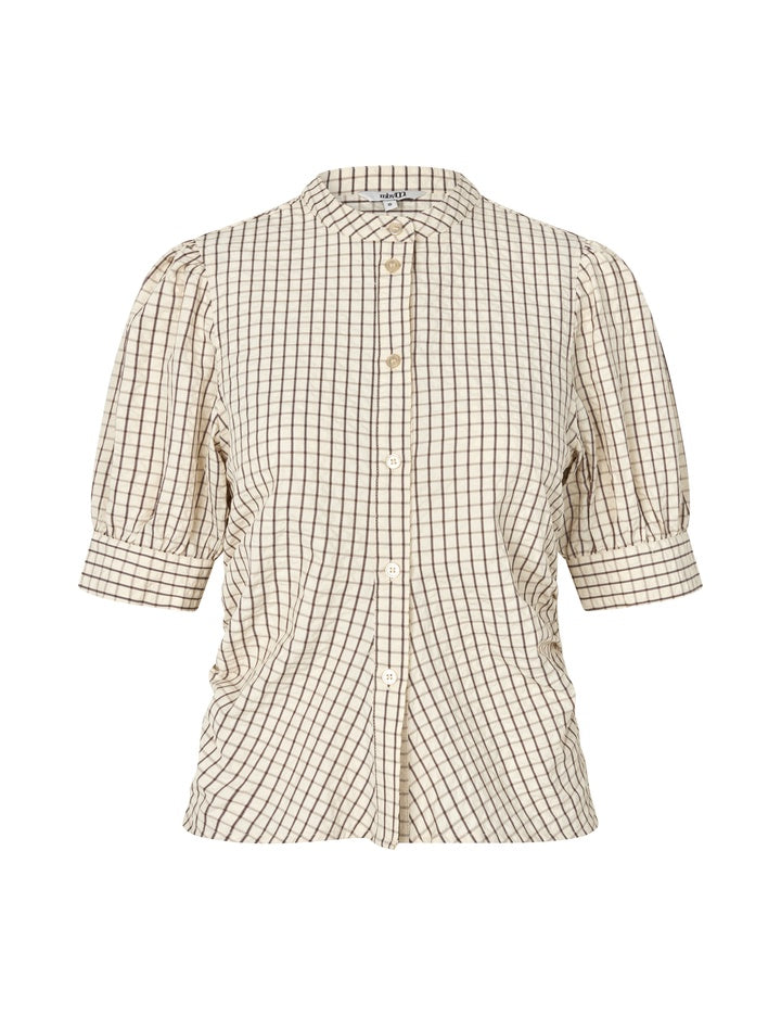 Felia-M Puff Sleeve Shirt – Sugar Kiwa Check