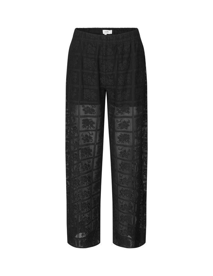 Black Cotton Blend Tailored Trousers – MbyM