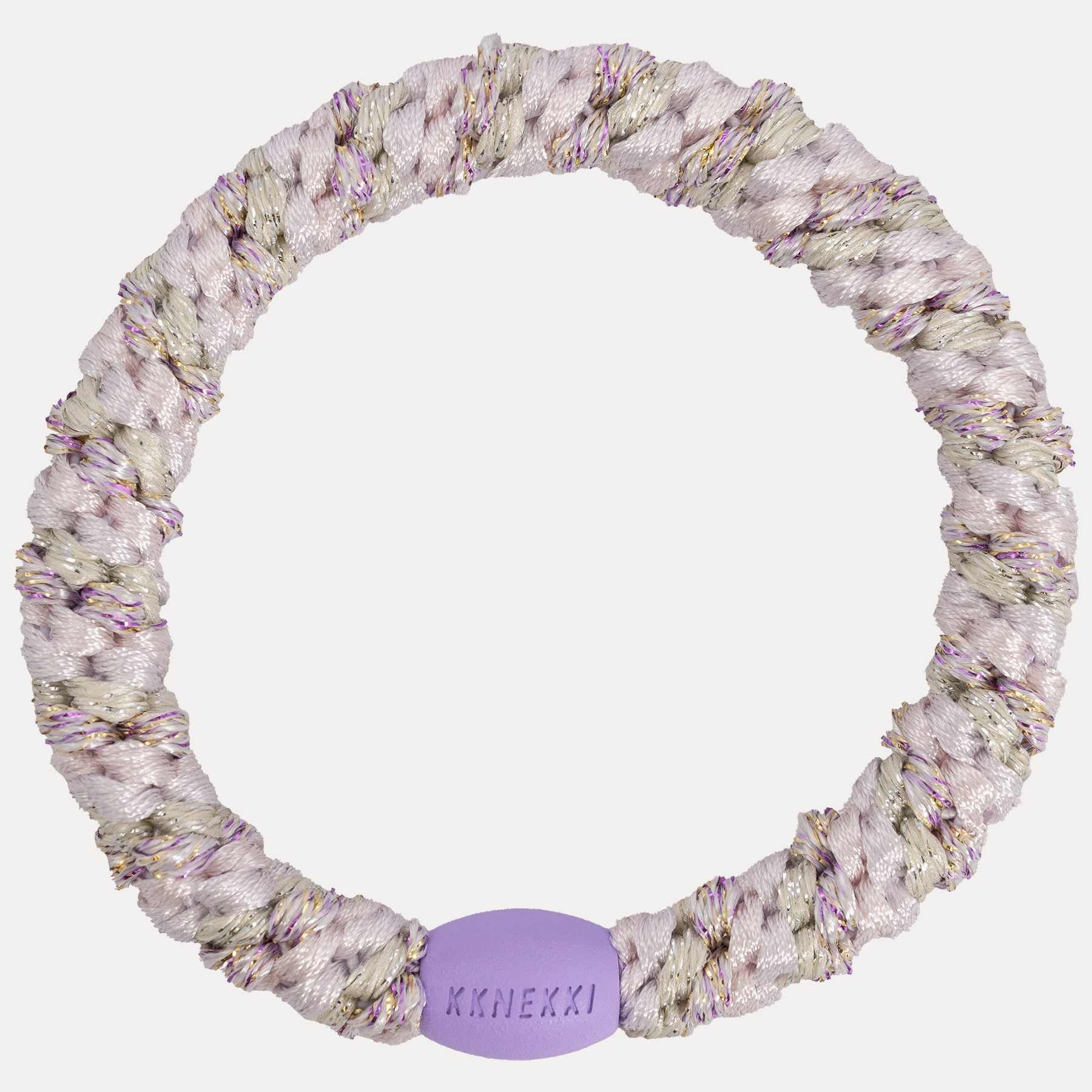 KKNEKKI Original Hair Ties – Mix Lavender Ballet Pink Glitter