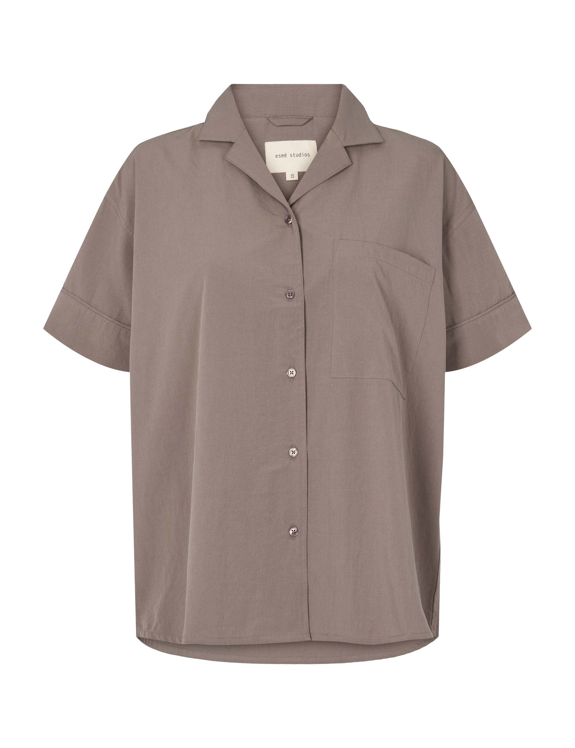 ESRuby – Resort Shirt GOTS in Charcoal Gray