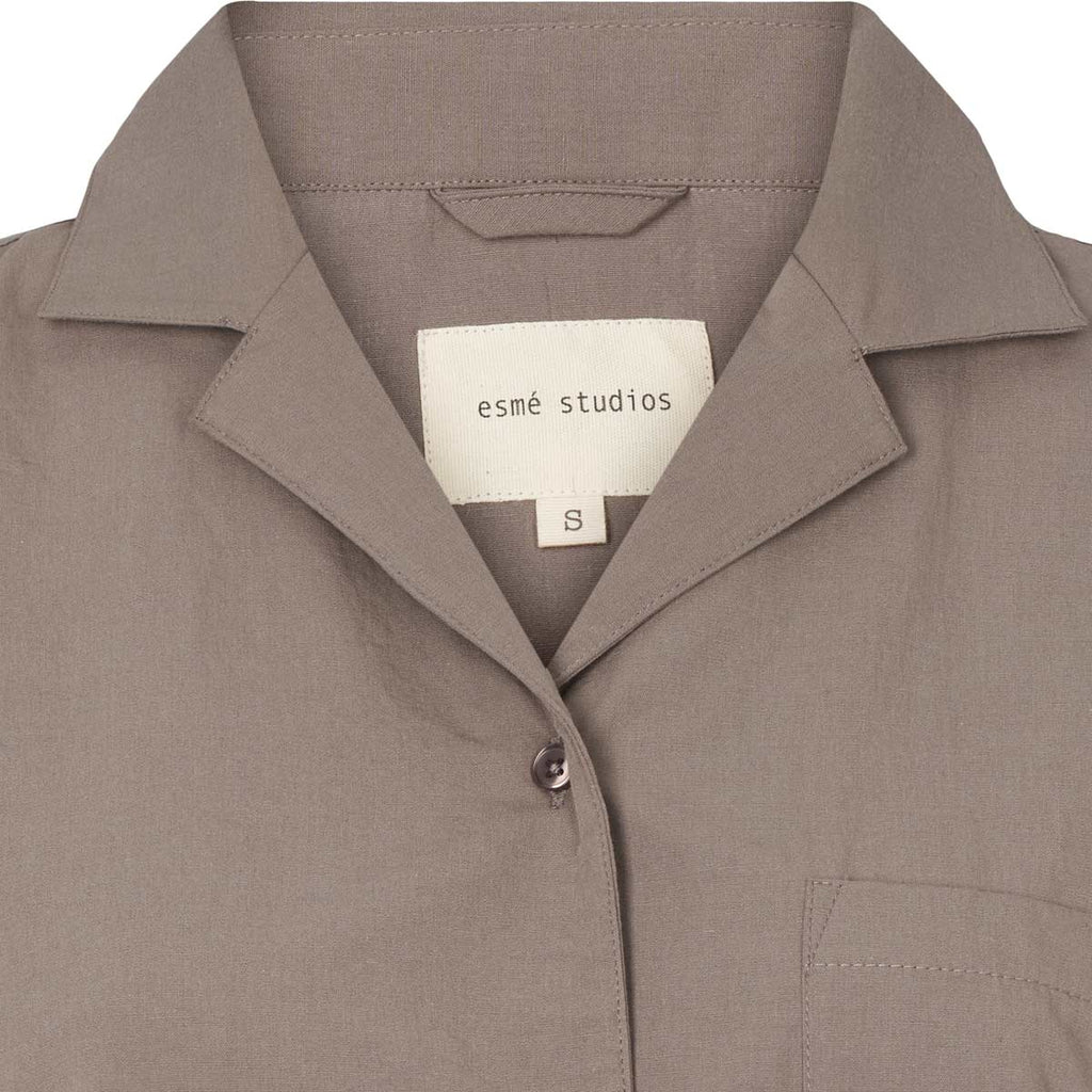 ESRuby – Resort Shirt GOTS in Charcoal Gray