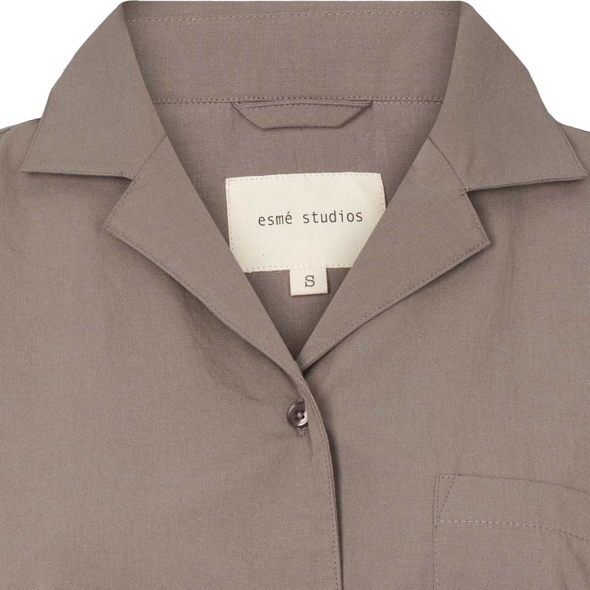 ESRuby – Resort Shirt GOTS in Charcoal Gray