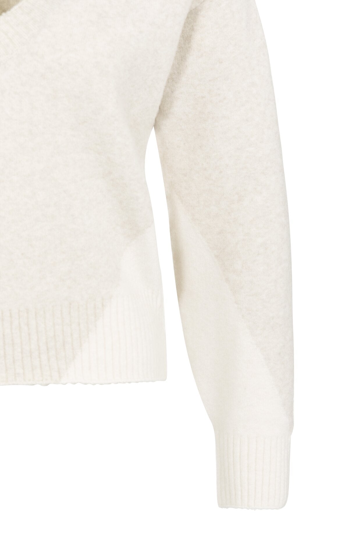 V-Neck Colorblock Sweater in Heather Grey DESSIN